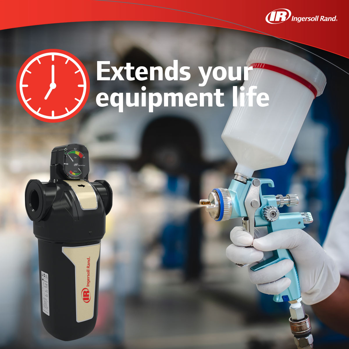 compressed air treatment F Series filter extends equipment life