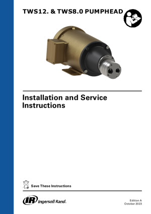 I and O Manual - T Series Pump Head TWS12  and  TWS8