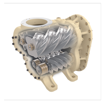 Rotary Screw Oil Flooded Air Cooled Compressor Airend