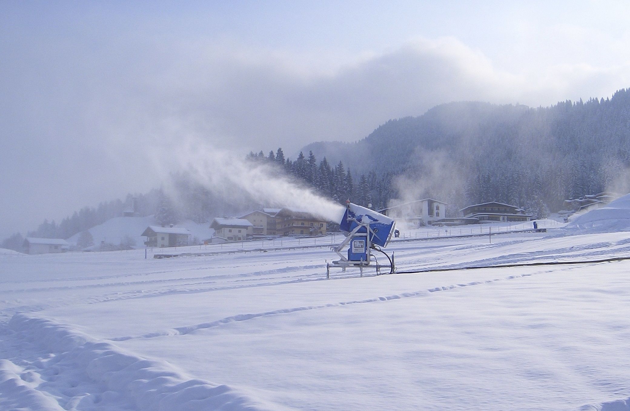 Snow making photo